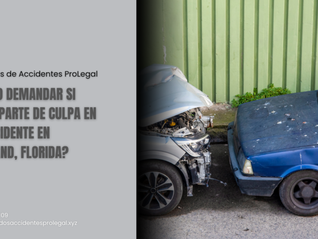¿Puedo demandar si tengo parte de culpa en un accidente en Lakeland, Florida?