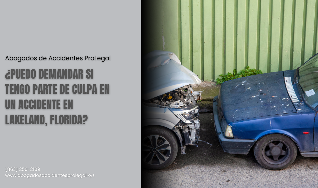puedo demandar con parte de culpa Lakeland